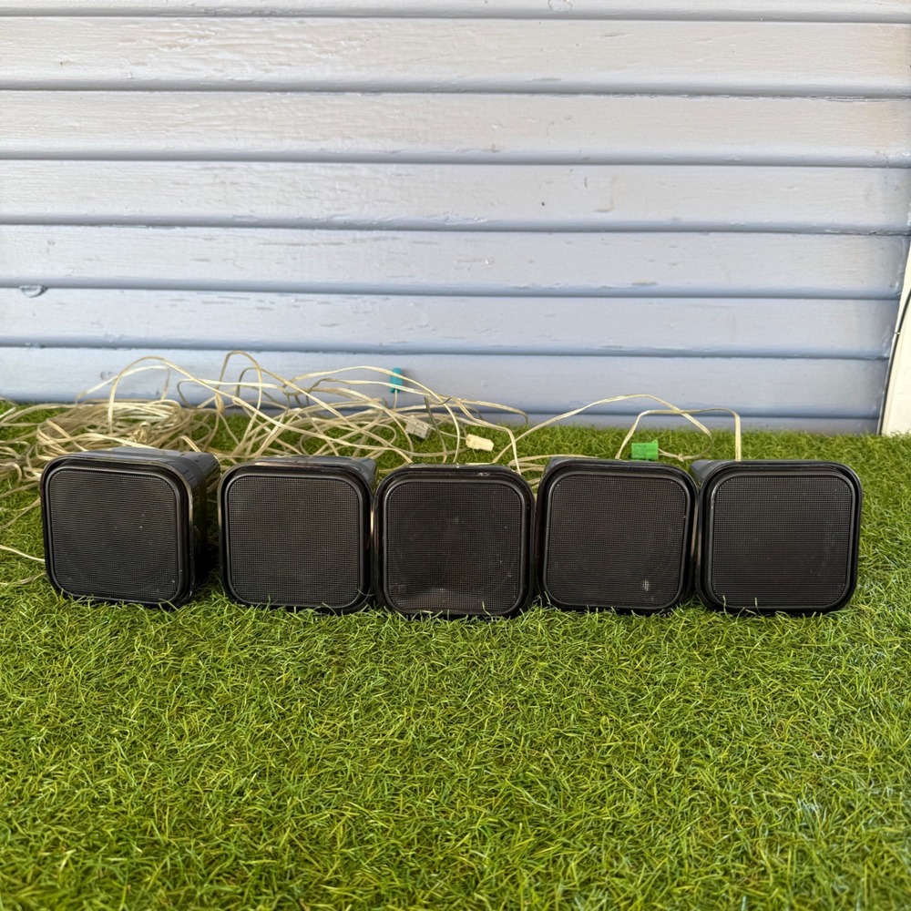 Philips HTS3371 Home Theater Satellite Speakers Set of 5 Black Wired